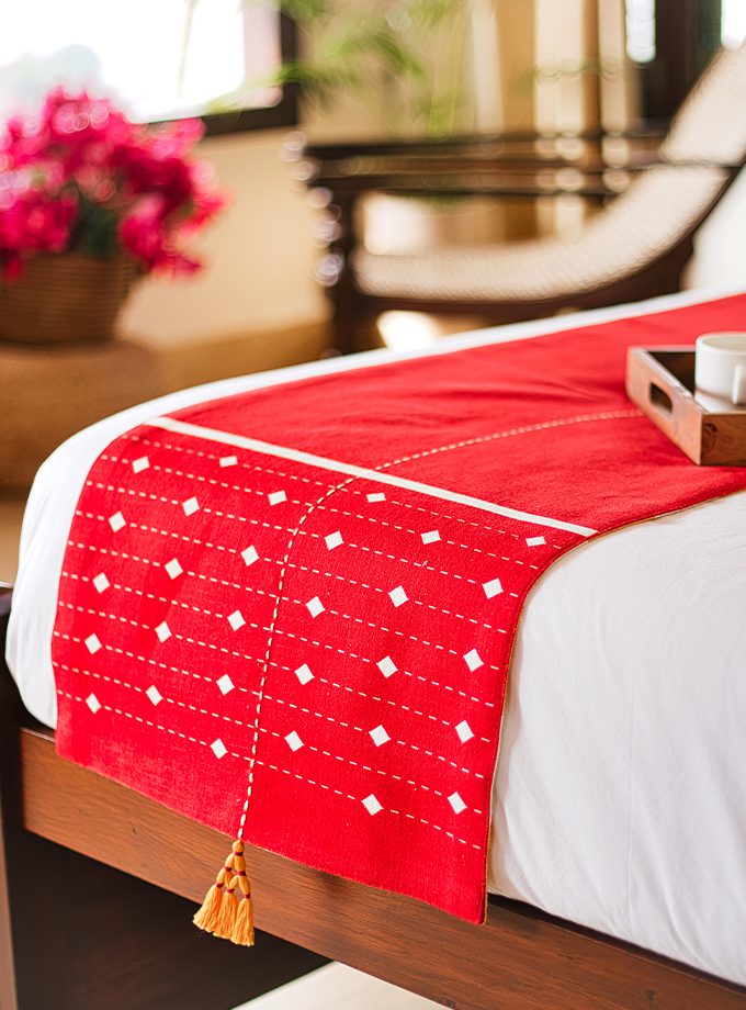 Naga Reversible Bed runner - Red - Image 4